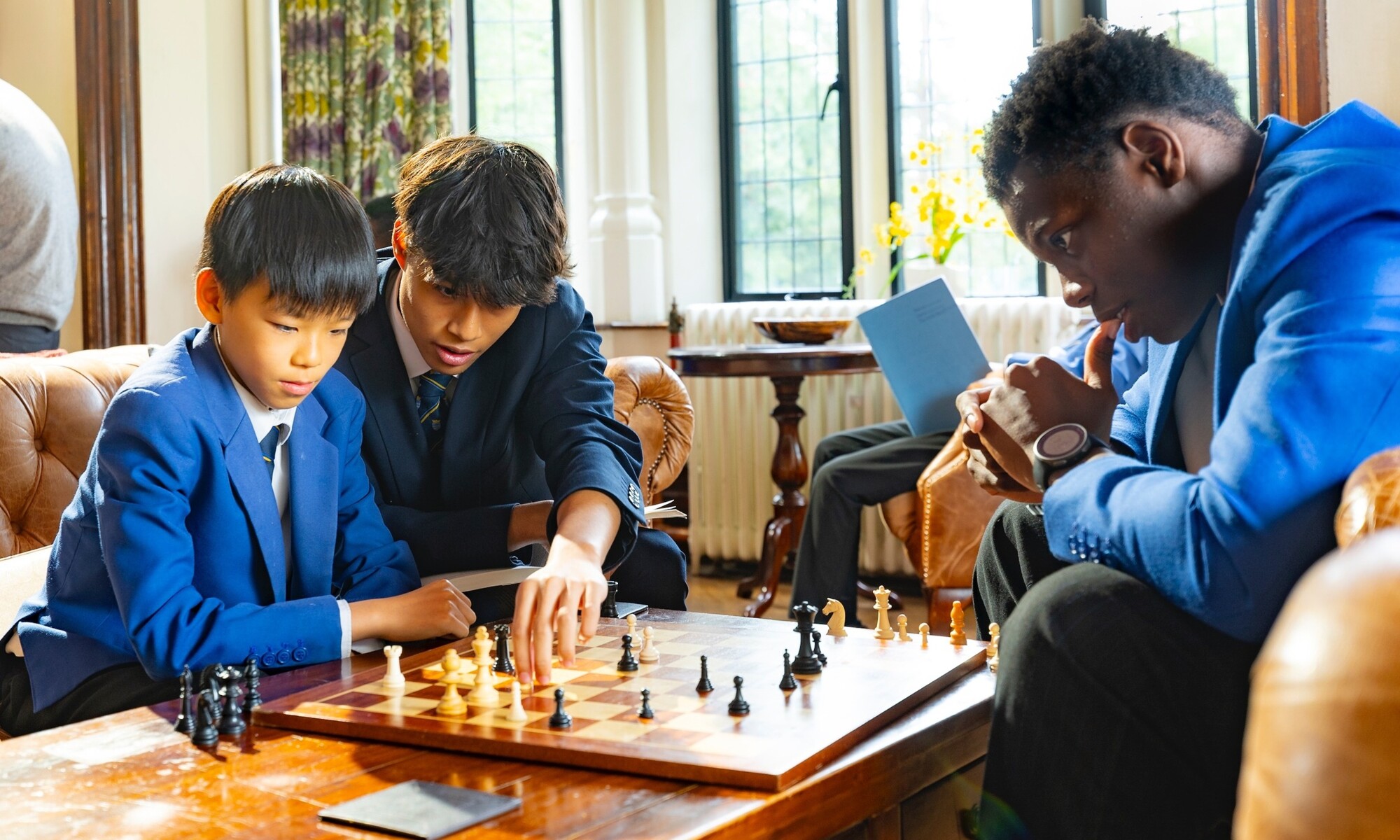 Hockerill Students Playing Chess